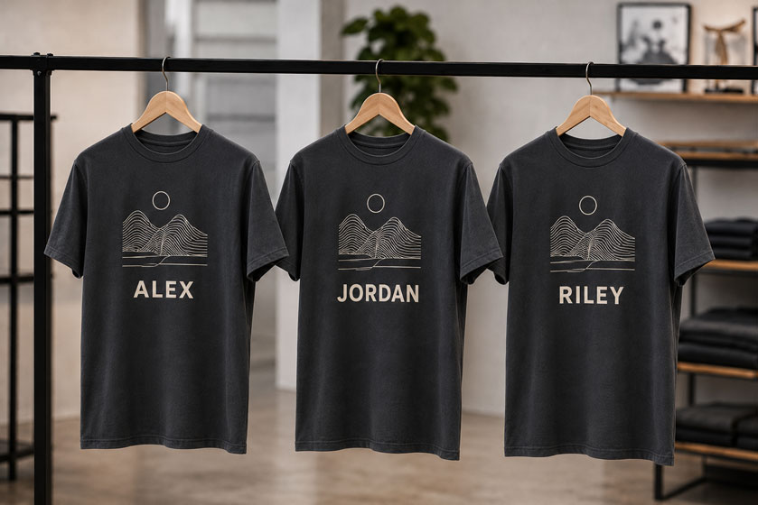 T-shirts personnalisés et de marque